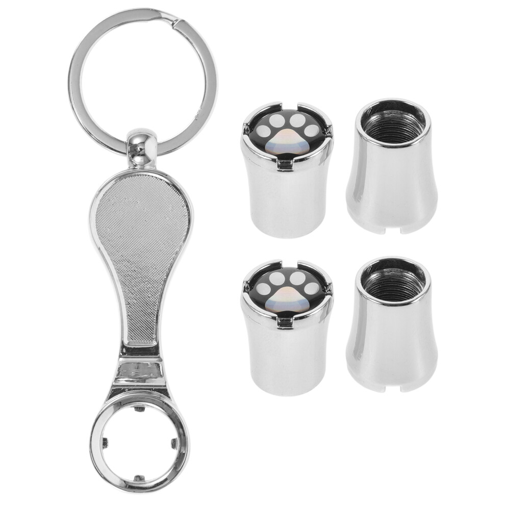 1Set Copper Tire Valve Caps For Cars Durable Valve Stem Covers Silver 3293956630316