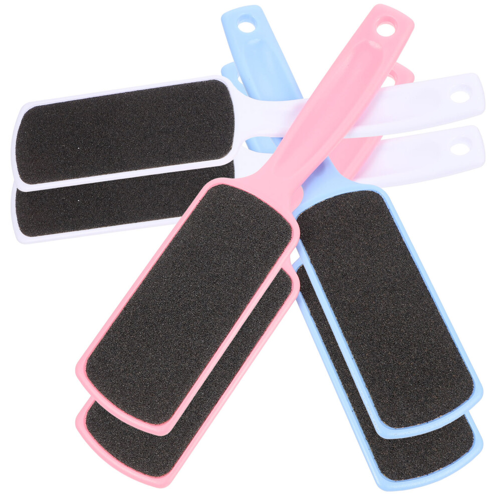 Villcase 6Pcs Dual-Sided Foot Files Handheld Pedicure Tools Assorted Colors