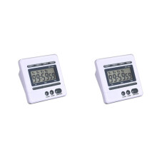 2X Digital Countdown Timer 4 Channel Count Down Kitchen Cooking Timer Clock