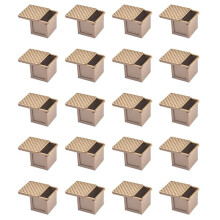 20X Square Loaf Pan with Lid Toast Mold Bread Pan Pullman Loaf Pan with Cover Non-Stick Water Square Toast Box