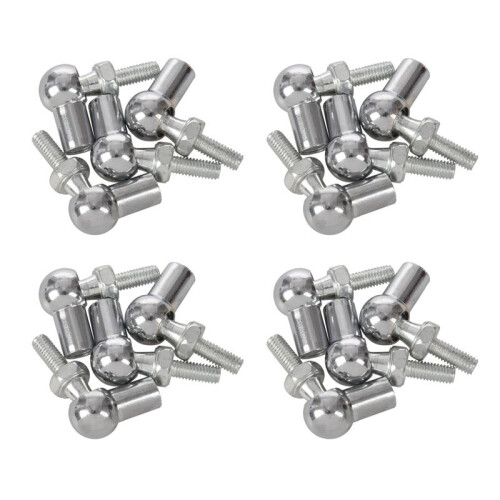 6mm Male Female Thread L Shaped  Joint Rod End Bearings 16Pcs