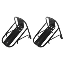 2X Aluminum Alloy Mtb Road Bike Bicycle Front Rack Carrier Panniers Bag Carrier Luggage Shelf Cycling Bracket