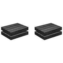 2X Folha de espuma de polietileno de 16x12x2 polegada de espuma de polietileno Inserções de espuma de enchimento de espuma grossa para almofada de
