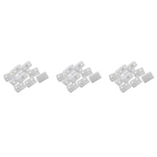 Furniture Cabinet Fastener Corner Braces Angle Brackets White 30Pcs