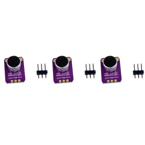 3X GY-MAX4466 Electret Microphone Amplifier Sensor with Adjustable Gain