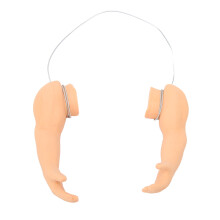 Funny Muscle Chicken Arms Toy for Pets, Silicone & Iron Wire