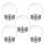 15Pcs Plastic Snow Globe Containers Transparent with Secure Screw Lids 1