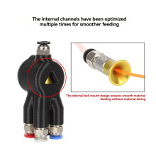AMS Feed Pipe Adapter for  X1C P1P A1/A1  4-in-1 Five-Way Feed Port AMS Feed Pipe Connector