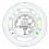 Universal LCD Digital Speedometer Odometer Tachometer Cylinders Gear Odometer Tachometer Trip Meter for 1