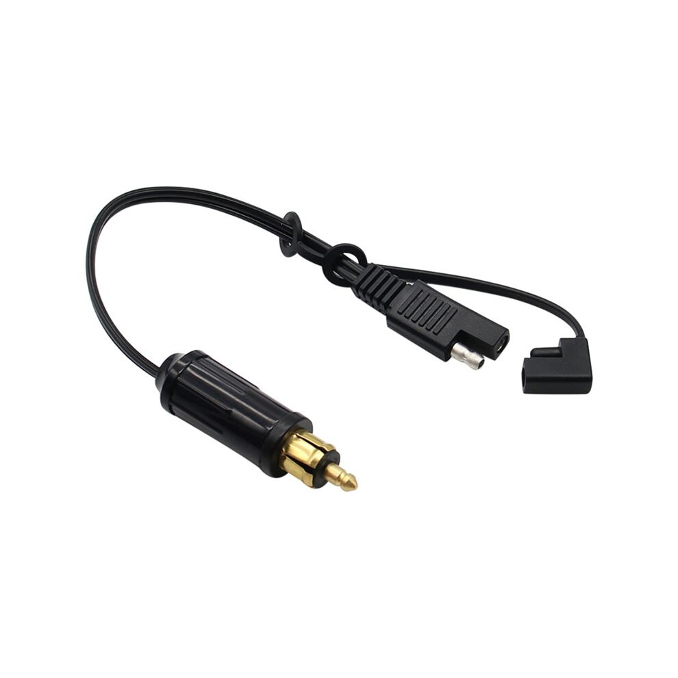 For Motorcycle Battery Adapter Connector Cable Din Hella Powerlet Plug To Sae With Sae To Sae Adapter Black 6033799421200