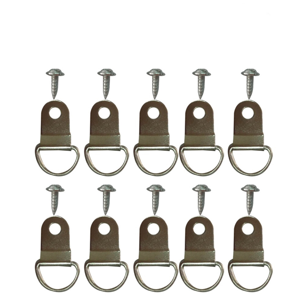 80Pcs Silver Picture Hanging Hooks For Frames Stitch Hook Wall Use 3293102733526