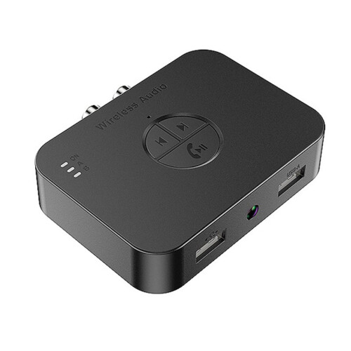 Wireless APTX-Bluetooth5.4 Audio Transmitter Receiver 3.5MM AUX Adapter Hifi Audio Amplifier Universal Module with Mic
