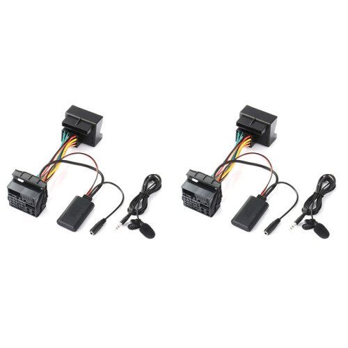 2X Audio AUX Cable Adapter  5.0 + External Microphone for  CD30 CDC40 CD70 DVD90 for