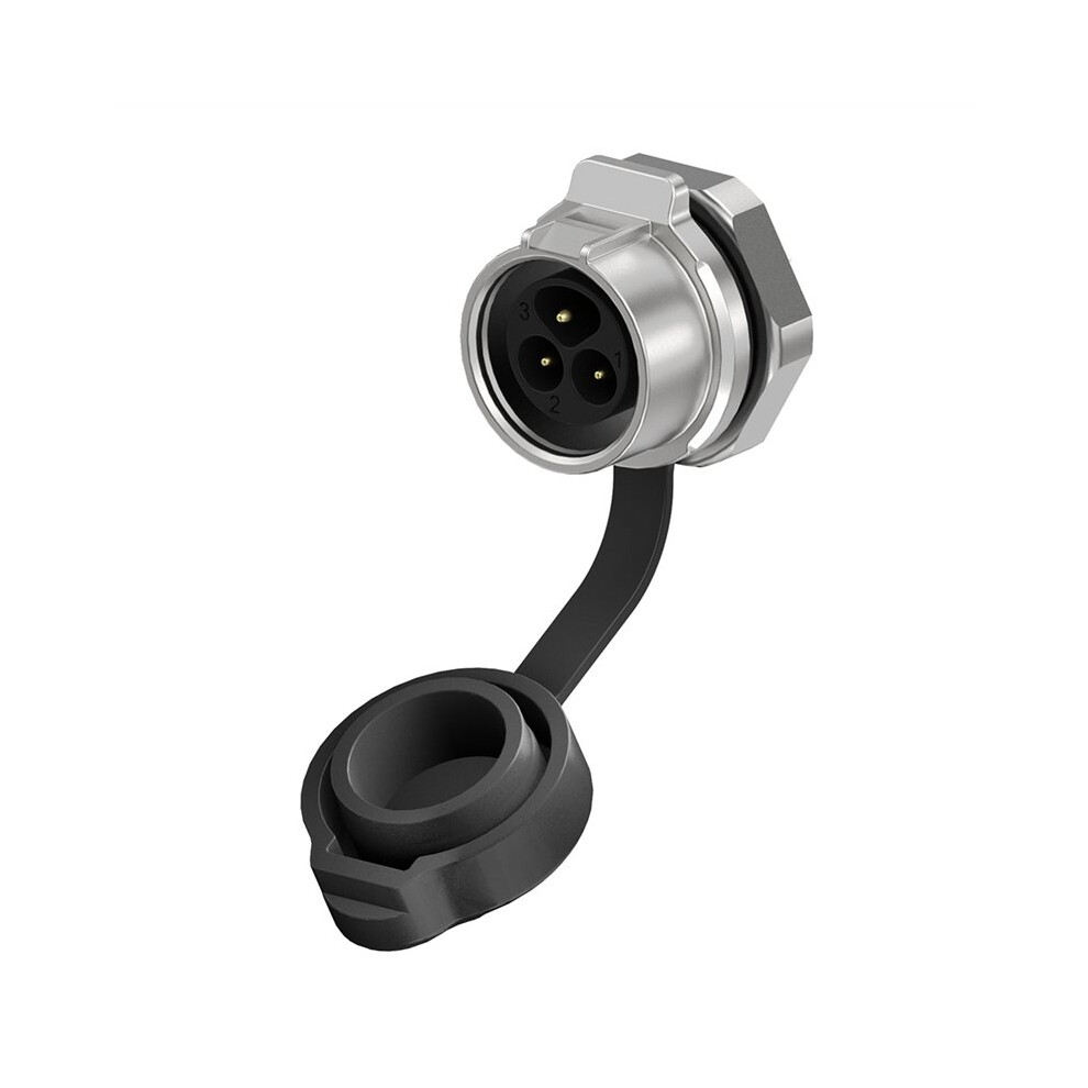 Lp16 2 3Pin Waterproof Aviation Power Connector M16 Solderless Charger Screw Lock Plug Socket Ip68 Adapter 3Pin 6031866432890