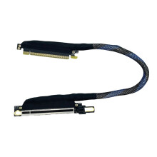 PCIE 5.0 X16 Card Extension Cable Silver-Plated PCI-E GEN5 64GT/S Adapter for Enhanced Server Performance 60CM