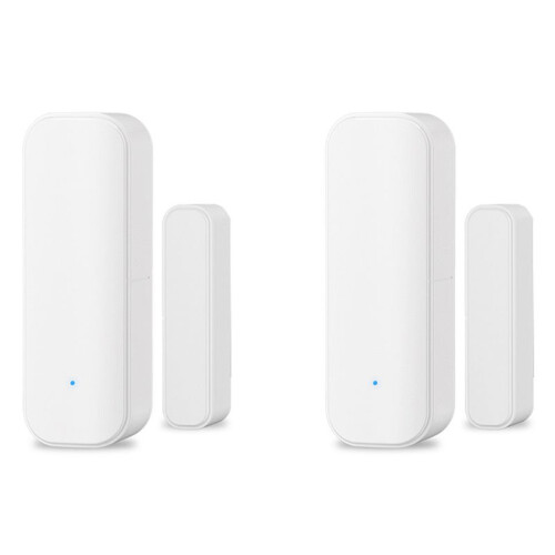 2X  Magnetic Door Sensor Zigbee Door Sensor for Home Security Wireless Contact Sensor Programmable with  Life