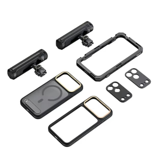Dual Handheld Phone Cage Kit Full Cover Back Case for  17 Pro / 17 Pro Max Quick Release 17 Pro