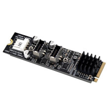 10 Gbps Dual Type E USB 3.1 Frontpaneel Aansluiting Naar NVME NGFF M-Key Express Card Adapter voor Moederbord