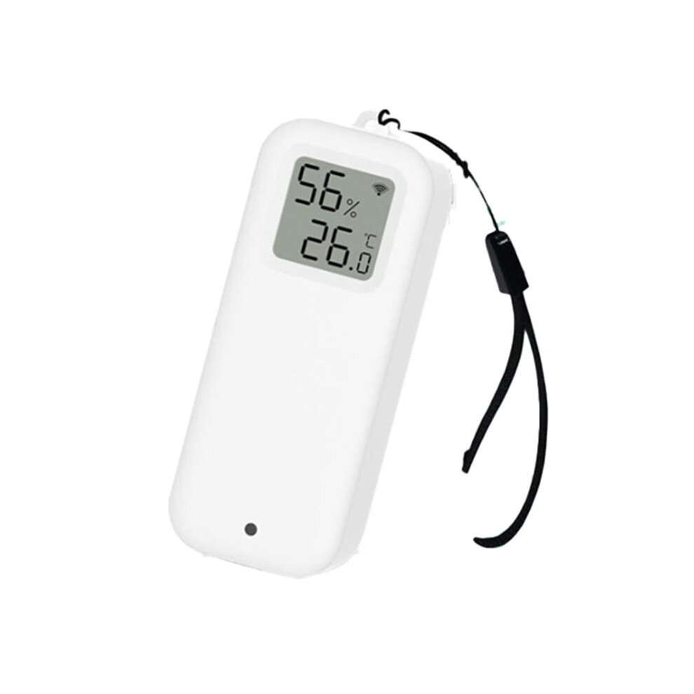 Life Tuya Wifi Temperature & Humidity Sensor, Ip65 Waterproof Lcd Display, Works For Alexa/ White 4714109378392
