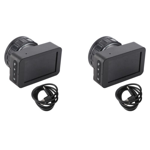 2X Ocular Eletrônica 4K HD com Tela Colorida de 3 Polegadas Telescópio Astronômico Ocular Eletrônica para 22 mm‑46 mm