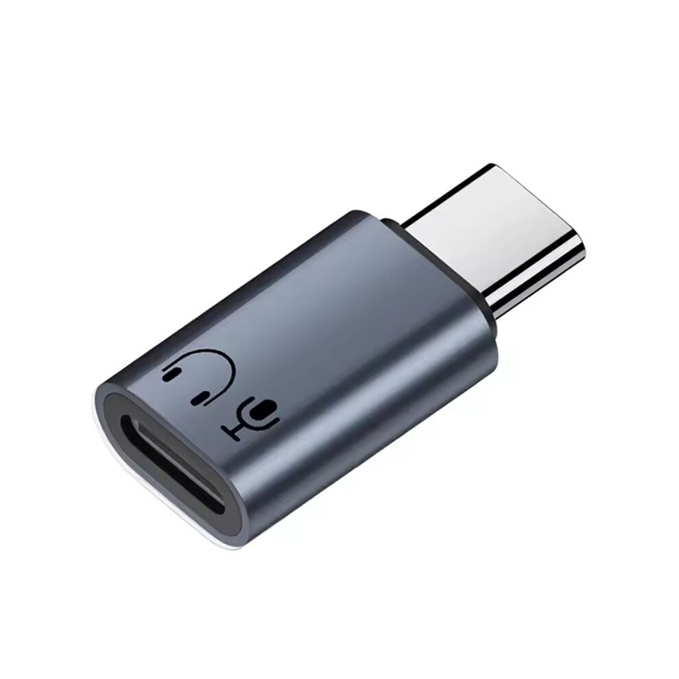Type-C To Headphone Audio Adapter Usb-C Converter For Phone Headphone Adapters For Pc Laptops Gray 4712356110857