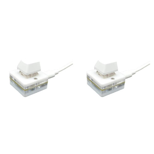 2X 1-Key Shortcut Keyboard USB Custom Programmable Macro Keyboard Hot Key Mouse One Key Button RGB  Keypad