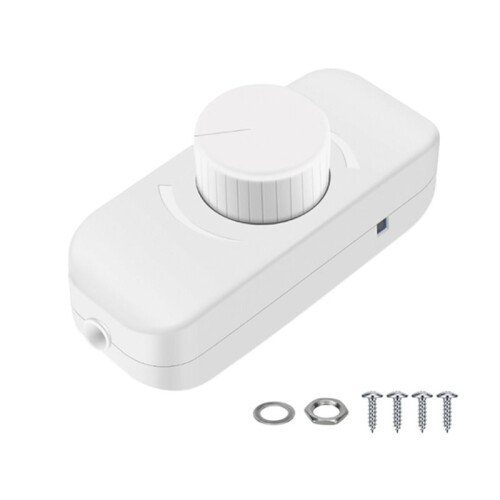 Inline Dimmer  for 12V 24V LED Lights Frequency Adjustable Push /Off Rotary Control for Brightness Adjustment B