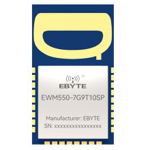EBYTE EWM550-7G9T10SP MK8000 UWB Module Ultra-Wideband Wireless Ranging Positioning CH5/CH9 UART SMD AT Command