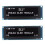 2X Display OLED de 3,12 Polegadas 256x64 SSD1322 Driver Módulo LCD Gráfico Paralelo/SPI Pino de Solda para /C51 Branco 1