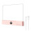 Flat Book Light Rechargeable Clear LED  Reading Light with Timer Dimmable Eye Protection for Bedside Travel Study C 1