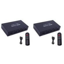 2X Optical Switcher with 2 Way Spdif Toslink Optical Digital Audio Splitter 3 in 1 Out with IR Remote Control