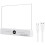 Flat Book Light Rechargeable Clear LED  Reading Light with Timer Dimmable Eye Protection for Bedside Travel Study A 1