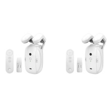 2X Tuya WIFI Automatic Curtain Opener+Remote Roman Rod Curtains Robot Remote Control for Alexa Home
