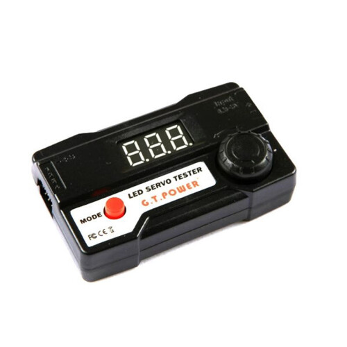 G.T.Power Servo Tester 1-4 Pezzi Servo Controller Tester con Display LED Doppia Modalità Manuale e Automatica