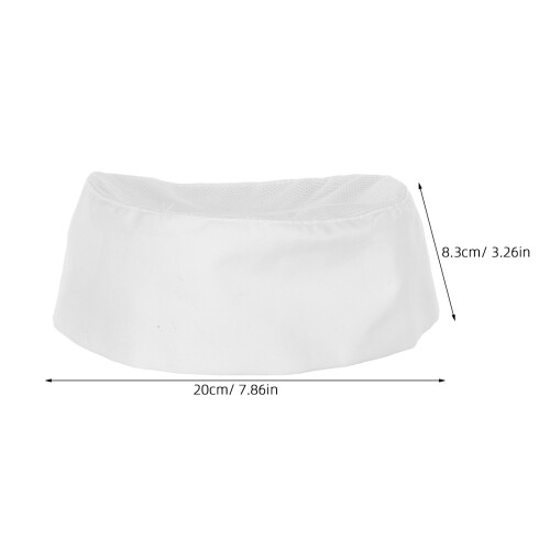 Unisex Witte Ademend Koks Hoed Met Verstelbare Sluiting 1