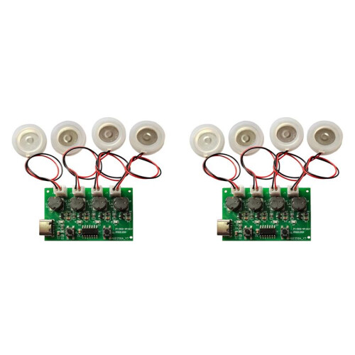 2X Four-Spray Humidifier Module Humidifier Control Board Atomizer Driver Board Four-Spray Humidifier Module,Set A
