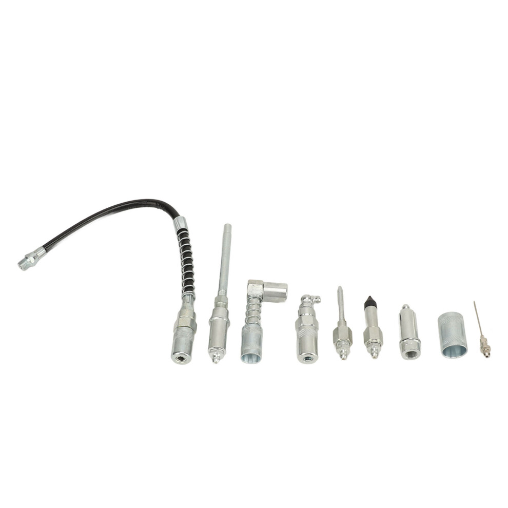 Garage & Marine Grease Coupler Set 9Pcs Quick Connect Lubrication Tools 3401393436754