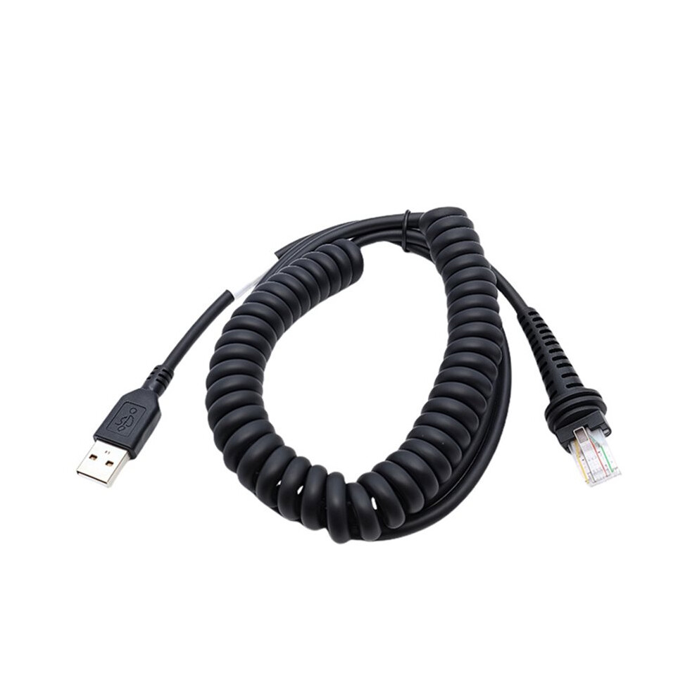 10Ft Coiled Usb Cable For Barcode Scanner, Spiral Usb Cables 4713729382147