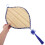 Handcrafted Leaf Shape Bamboo Wall Hanging With Blue Floral Edging 6