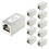 10pcs RJ45 Cat6 Coupler Shielded 10-Pack, Ethernet Cable Extender for High-Speed Network 1