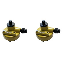 2X Adaptateur Tribrach à Trois Mâchoires avec Plomb Optique 5/8X11 Adaptateur de Montage Fileté pour Toutes les Stations Totales D'Arpentage GPS à