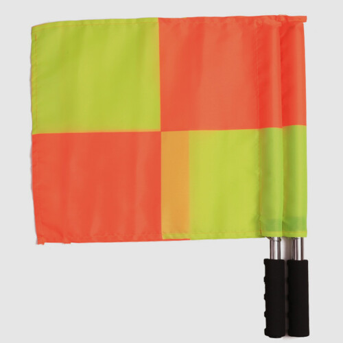 2 grote polyester scheidsvlaggen voor voetbaltraining en -wedstrijden 2