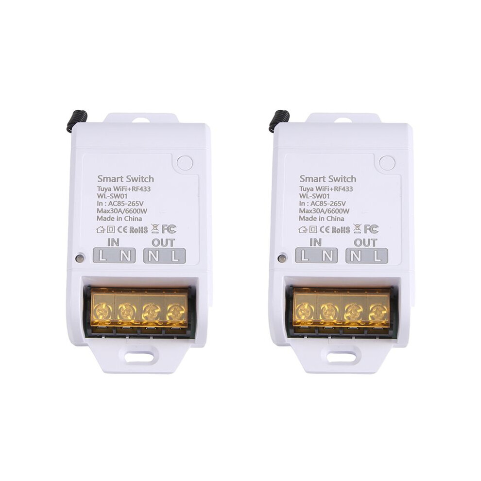 Photos - Other Electrical Equipment 2X ZigBee Graffiti WiFi /Off 30A WIFI+RF433 High Power Remote Control Voice Lamp Multifunction