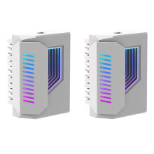 2X ATX 24Pin Adapter 180 Degree ARGB Adapter 5V Synchronization for Desktop PC Motherboard DIY White