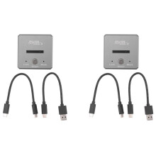 2X ITGZ 10Gbps M2  NVMe para USB 3.1 Adaptador SSD de Acoplamento  NVMe Protocolo Duplo para Base de Gabinete SSD 2230 2242 2280 22110 M2
