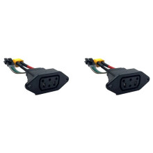 2X für Super Soco Lithium-Batterie-Anschluss Ladegerät Buchse Linie Kreisförmige Linie für Super Soco Tc Ts Tsx Cu Quadrat Nadel