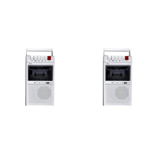 2X Retro Cassette Recorder en Speler Ondersteunt Interne en Externe Opname en USB Transcriptie 1