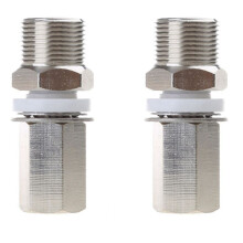 2X S216 3/8' 24 to SO239 Antenna Mount Adapter (SO-239) to 3/8-24 Threaded Antenna Mount Adapter