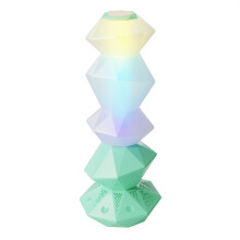Muzieksynchronisatie Kristallen Lampluidsprekers 3D Stapelbare Kristallen LED-Lamp met Toverstafbediening voor Huisdecoratie B