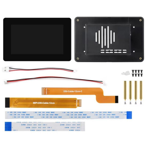 5inch  Capacitive Touch Display, 720x1280 Pixels, IPS Panel, 5-Point Touch with Protective Case for Raspberry Pi 5